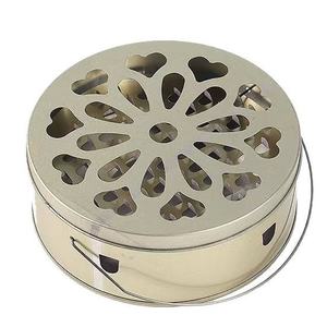 Ev açık taşınabilir yanmaz paslanmaz çelik tütsü tutucu spiralli sivrisinek kovucu kutu - Product Image 1