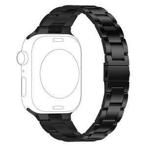 Keepwin Universal Solid 304L Acero inoxidable Fácil instalación Herramientas gratuitas Correa de reloj para Apple iWatch 9 8 Ultra 7 6 5 4 3 2 1 - Product Image 2