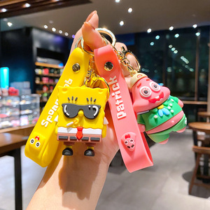 Llavero 3D de Bob Esponja y Patricio Estrella, Colgante de Plástico Kawaii para Mochila, Llaves de Coche, Regalos para Parejas - Product Image 4