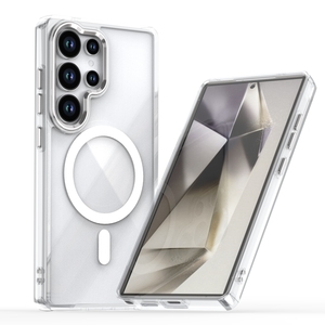 Nouvelle coque de téléphone portable en acrylique transparent brillant magnétique, résistante aux rayures, pour <span class=keywords><strong>Samsung</strong></span> S23ULTRA/S24/S25/S25ULTRA - Product Image 4
