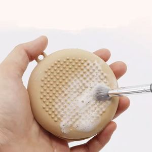 Nouveau sac de rangement multi-rond en silicone pour fond de teint sec et humide, portable pour voyage et extérieur, houppette à poudre, en stock, usage domestique, en caoutchouc - Product Image 3