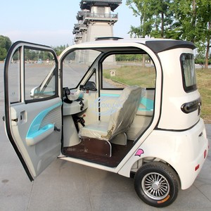 Triciclo Eléctrico Mini Cerrado de 3 Ruedas, 2 Puertas, 3 Asientos, Vehículo de Reparto Económico - Product Image 4
