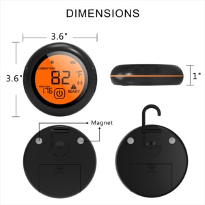 Thermomètre numérique sans fil intelligent avec sonde pour cuisine, cuisson, aliments, viande, barbecue, fumoir, four - Product Image 2