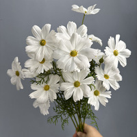 Kunstmatige Gerbera Margrieten 3-koppige Perzische Margriet Realistisch Handgemaakt Bruiloft Huisdecoratie Fotografie Prop Bloemstuk Klein