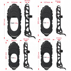Eis- und Schneegreifer für Schuhe und Stiefel, Rutschfeste Gehkramponen für Männer und Frauen, 30-Spikes-System zum Gehen auf Eis und Schnee - Product Image 3