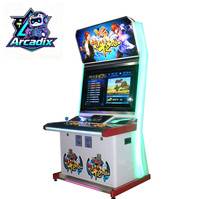 Borne d'arcade de combat à monnayeur de 32 pouces, 2 joueurs, armoire verticale, console de jeu vidéo pour centre de jeux commercial