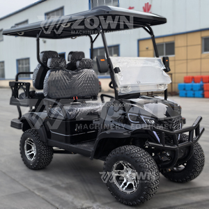 Voiturette de golf électrique 6 places, batterie lithium 48V, système GPS, télécommande, voiturette de golf personnalisée pour villa et parc - Product Image 4