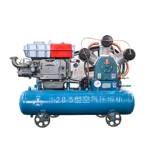 Kaishan Tragbarer Diesel-Luft kompressor 220l 5bar 3.0 m3 Bergbau kompressor für Bohr gerät W-3.5/5