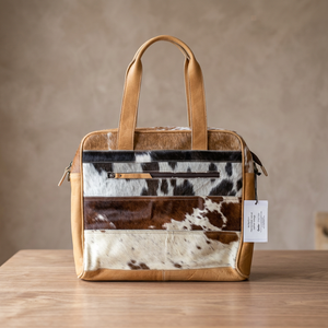 B.S INTERNATIONAL Sacs à main en cuir de chèvre naturel pour filles, fermeture éclair, résistant à l'eau, style vintage, grande capacité - Product Image 2