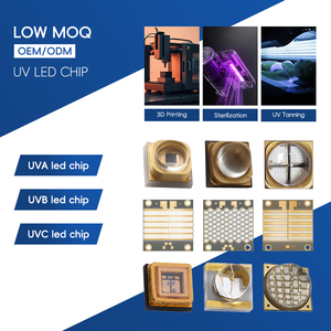 Chip LED UV de 45 Mil y 10 Vatios, SMD6565, 4 Chips 4C1B 2S2P, 6V 12V Máx. 3A 60 °   30 °   Lente de Cuarzo Tipo Domo con Luz Negra UV-A para Sistema UVA - Product Image 3