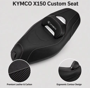 Asiento Impermeable para Scooter KYMCO <span class=keywords><strong>X150</strong></span> H150 con Respaldo, Repuesto Modificado, Venta al Por Mayor - Product Image 1