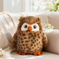 Sac à dos en peluche hibou, jouet, poupée, ornement, cadeau mignon pour enfants, souvenir, polyester, coton PP
