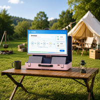 Nouveau hub de divertissement portable de 27 pouces, écran tactile Android 14, haut-parleurs doubles de 45 W, Wi-Fi Bluetooth, étui de transport pour le divertissement