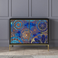 Gabinete de almacenamiento de madera maciza de lujo italiano, aparador decorativo para entrada, Zapatero, muebles de partición integrados para Hotel