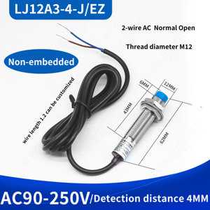 LJ12A3-4-J/EZ M12 AC 2-Wire không có cảm biến tiệm cận chuyển đổi độ nhạy cao tiếp cận cảm biến cho các ứng dụng khác nhau - Product Image 6