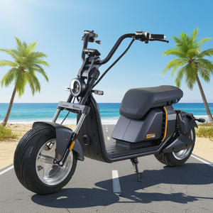 Scooter électrique Citycoco tout-terrain à gros pneus, style <span class=keywords><strong>Harley</strong></span> pour adultes, avec siège double confortable et système de charge rapide - Product Image 1