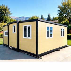 Maison conteneur modulaire écologique, construction en 1 heure, 78 m², 40 pieds, extensible, 2, 3 ou 4 chambres, maison mobile galvanisée, bungalow - Product Image 1