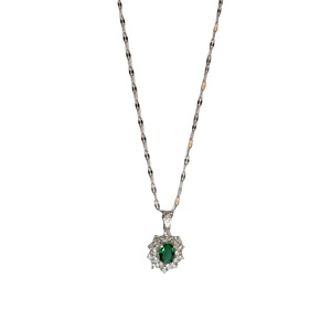 Set di gioielli in <span class=keywords><strong>tre</strong></span> pezzi con ciondolo di <span class=keywords><strong>gemme</strong></span> color smeraldo - Product Image 6