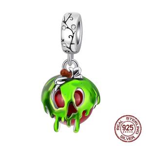 Pendentif en argent sterling 925, motif crâne, chauve-souris et citrouille, thème chrétien et Halloween, compatible avec les bracelets originaux Pandora et les perles breloques Dora - Product Image 4