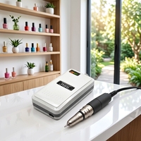 6 couleurs disponibles, perceuse à ongles électrique sans fil RRM, moteur à balais 20000 tr/min, mandrin 2,35 mm, outil de modelage des ongles pour salon de pédicure