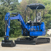 Vente flash LIVRAISON GRATUITE Excavatrice hydraulique de 1,8 tonne, mini-excavatrice chinoise adaptée à la ferme, au jardin et à la construction