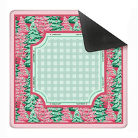 Tapis de table de mahjong moderne en néoprène 800x800mm, portable, écologique et durable pour 4 joueurs, idéal pour les jeux de cartes et de poker