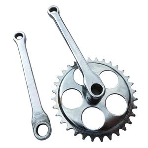 Plateau de pédalier de vélo 36 dents en alliage creux noir et argent pour vélo de 26 pouces - Product Image 1