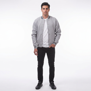 FINER THREADS Veste universitaire en polaire pour homme, hiver, respirante, col montant, fermeture boutonnée recouverte, légère, durable, pour usage décontracté - Product Image 1