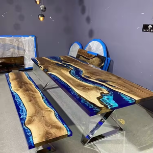 कस्टम ठोस लकड़ी की मेज अखरोट/पॉपलर/सीडर/डाइनिंग टेबल परिवार सभाओं - Product Image 5