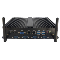 Processeur ELSKY Core I3 et ordinateur de bureau sans ventilateur 6e 6COM 2LAN 8USB pocket pc Fanless core i5 mini itx carte mère