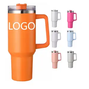 CUPPARK 40OZ Powder Coated Double Wall Insulated Stainless Steel Sublimation Mug Adventure Quencher Cup