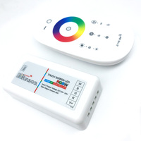 Contrôleur de bande lumineuse LED RGB RGBW à télécommande tactile RF 2,4 GHz, contrôleur LED sans fil à écran tactile DC12-24V