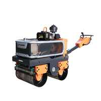 Compacteur routier portatif à double tambour de 800 kg