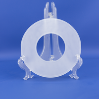 Tube en verre de quartz fondu transparent sur mesure, résistant aux hautes températures, pour usage en laboratoire de soudage, quartz pur à 99,99 %, taille personnalisée