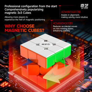 Precio bajo Ventas directas <span class=keywords><strong>de</strong></span> fábrica Venta caliente Qiyi Warrior Magnético 3x3x3 <span class=keywords><strong>Cubo</strong></span> 2x2x2 <span class=keywords><strong>Cubo</strong></span> <span class=keywords><strong>4x4x4</strong></span> Racing Rompecabezas suave para - Product Image 4
