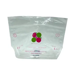 Дешевый пластиковый прозрачный пакет для упаковки фруктов на молнии с отверстием для дыхания для томатной клубники, винограда, вишневого яблока