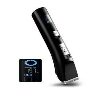 เครื่องตัดขนสัตว์เลี้ยงพร้อมจอแสดงผล LCD ปรับความยาวได้สำหรับสุนัขและแมว ชาร์จแบตเตอรี่ได้ ใบมีดสแตนเลส - Product Image 3