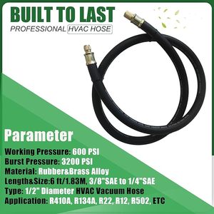 <span class=keywords><strong>1</strong></span>/2 "вакуумный шланг HVAC, фитинги 3/8" до <span class=keywords><strong>1</strong></span>/<span class=keywords><strong>4</strong></span> "SAE 20 микрон шланг вакуумного насоса 6 футов, шланги для эвакуации с высоким потоком - Product Image 4
