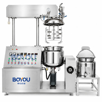 Cuve de mélange cosmétique industrielle de 100 L à chauffage vapeur et levage hydraulique pour produits chimiques