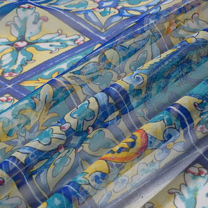 <span class=keywords><strong>Georgette</strong></span> Voan Mềm Các Loại Hoa Hoa Mô Hình In Ấn Phong Cách Kỹ Thuật Số Vải Lụa Cho Đám Cưới In Tops - Product Image 3