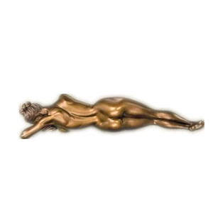 oro figura <span class=keywords><strong>donna</strong></span> nuda sdraiata statua - Product Image 1