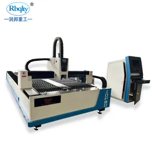 Rbqlty מכונות חיתוך לייזר cnc לפלדה מתכת 6kw סיבי לייזר מכונת חיתוך פלדה גיליון מתכת