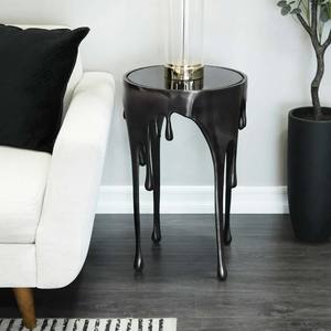 Mesas laterales para sala de estar, muebles modernos de Metal y aluminio, negro antiguo, para bares, hoteles y restaurantes - Product Image 3