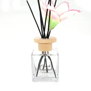 180Ml Vierkante Reed Diffuser Glazen Fles