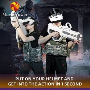 9d vr simulasi menembak virtual reality gun vr permainan koin dioperasikan permainan taman hiburan