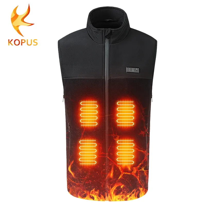 New style Dropship Fashion Mens Womens Multi-Zone Self Heating Shenzhen Suppliers Ladies USB Electric Heated Pad Down Vest