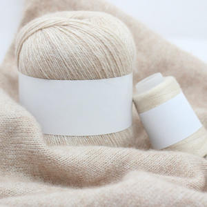 6 + 6 Assorti Moyen Épais Cachemire Laine Écharpe Chapeau Manteau Teint Motif Élégant Bébé À Tricoter À La Main Fil De Vison Fantaisie Fil pour Tricotage - Product Image 2