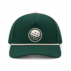 Gorras de Béisbol Ajustables al por Mayor, Impermeables, de 5 Paneles, con Logotipo Bordado Personalizado, Gorras de Golf con Cuerda Cortada a Láser - Product Image 2