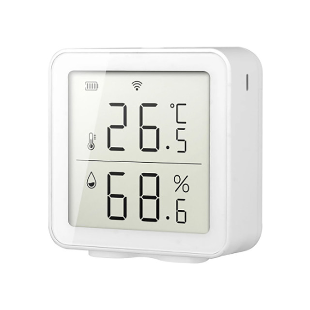 Tuya WIFI Temperature and Humidity Sensor Indoor Hygrometer Monitor Thermometer Detector Support Alexa Google Home Smart Life