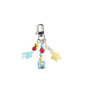Colgante de acrílico DIY con diseño de manzana y estrella de dibujos animados - Llavero personalizado, regalo adorable para niños, decoración para bolsos - Product Image 5